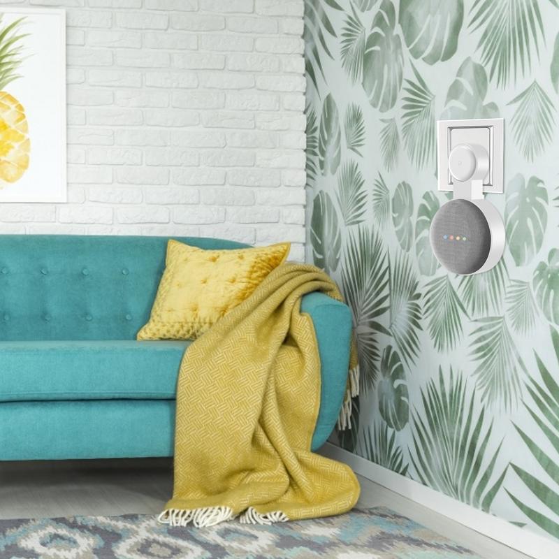 Outlet Wall Mount Holder ForGo - đánh giá và giá Google Speaker Nest Mini