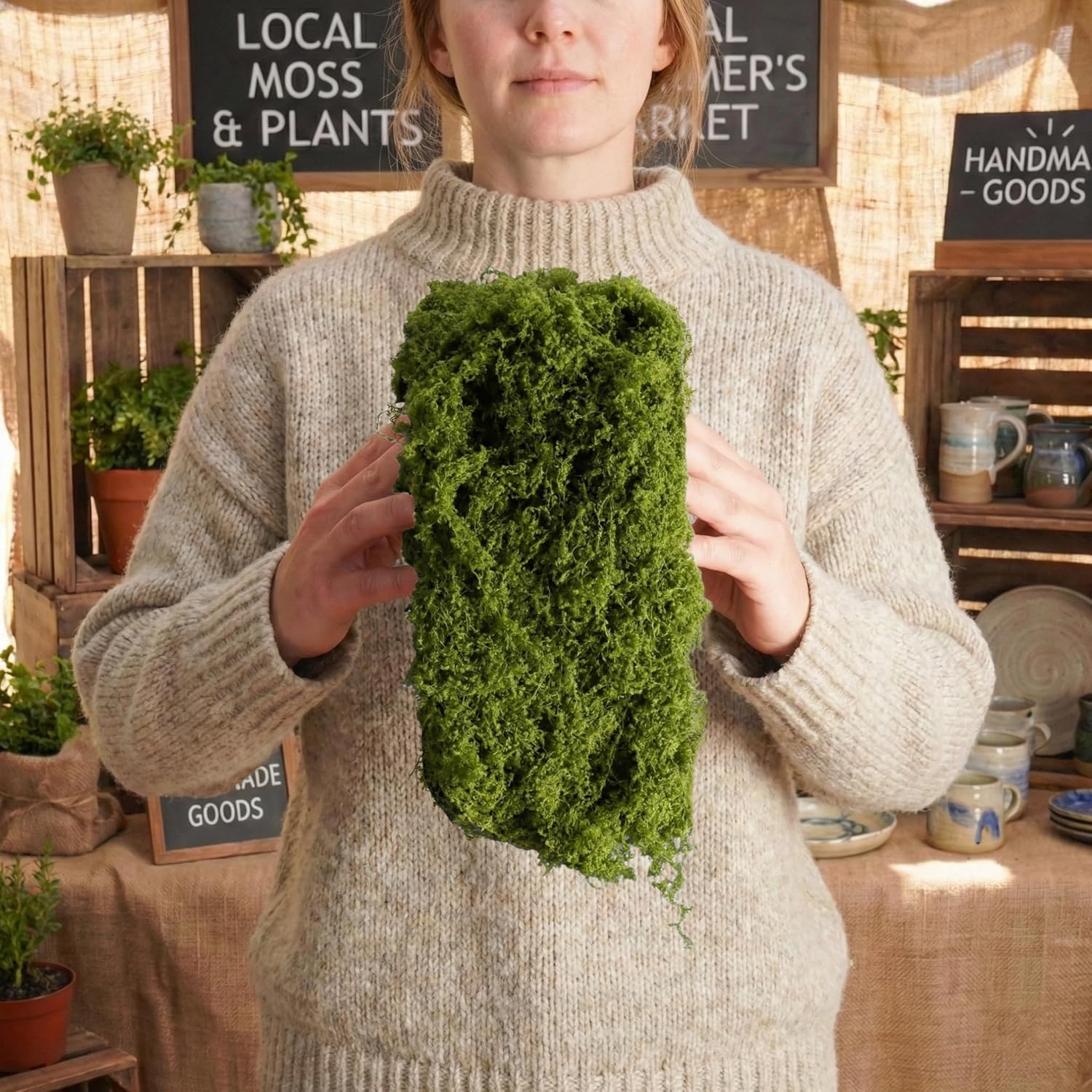 Artificial Moss Table Runner D - đánh giá và giá Sphagnum Moss Dry